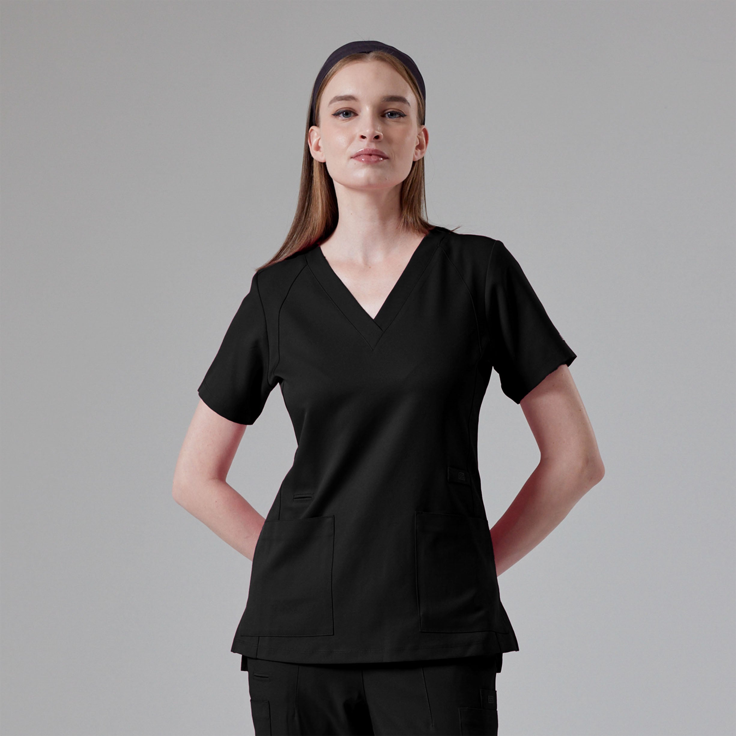 1103 - Elle Astro 3 Pocket V Neck