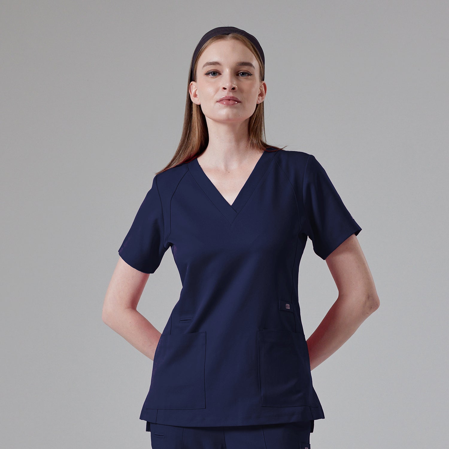 1103 - Elle Astro 3 Pocket V Neck