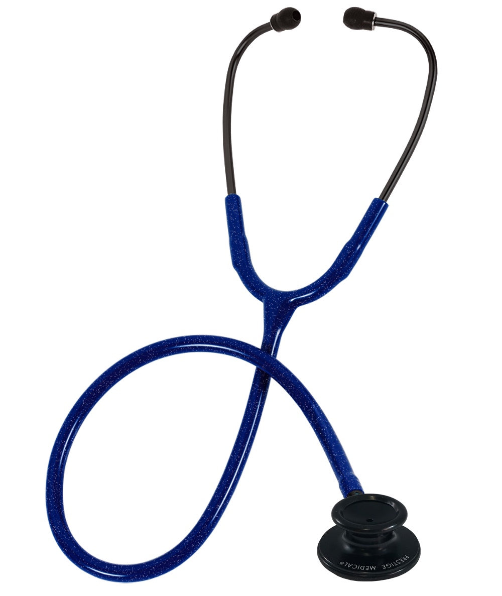 121-NSS Prestige Clinical Lite Stethoscope, Stealth / Navy Sparkles