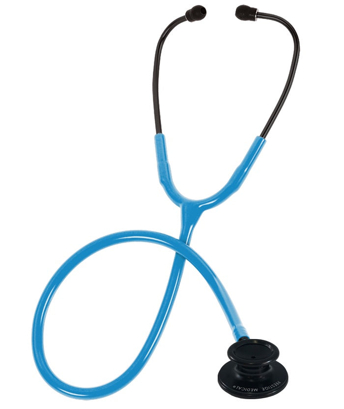 121-SNB Prestige Clinical Lite Stethoscope, Stealth / Neon Blue