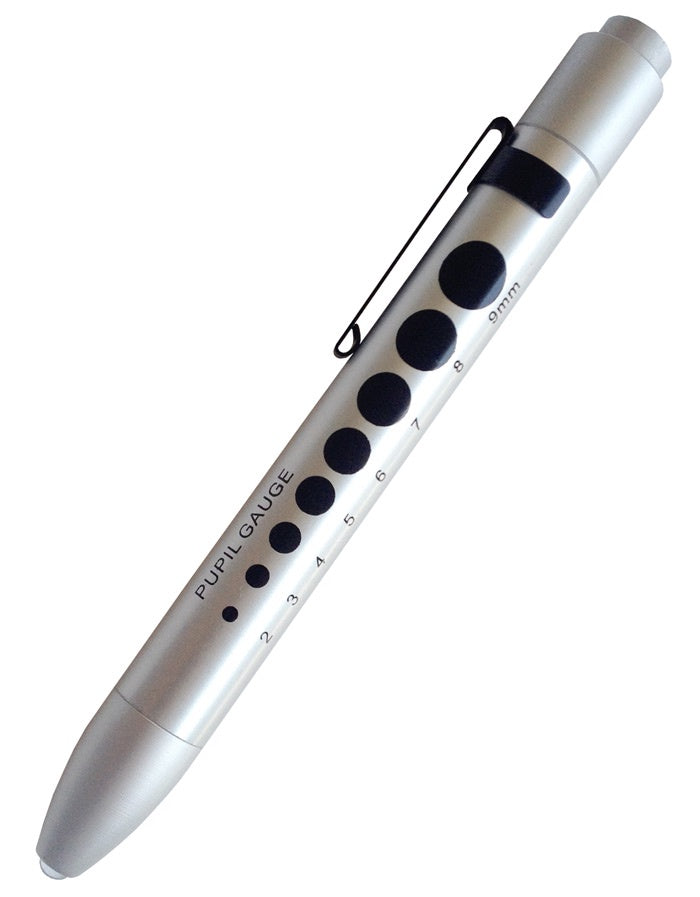 S214 Prestige Soft LED Pupil Gauge Penlight, Silver