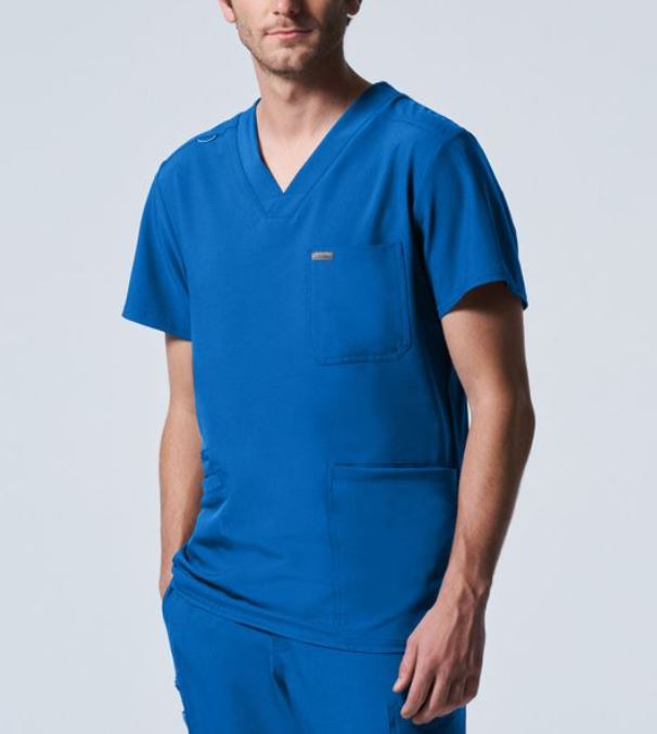 LT110 - Landau Forward Men's 4-Pocket V-Neck Scrub Top