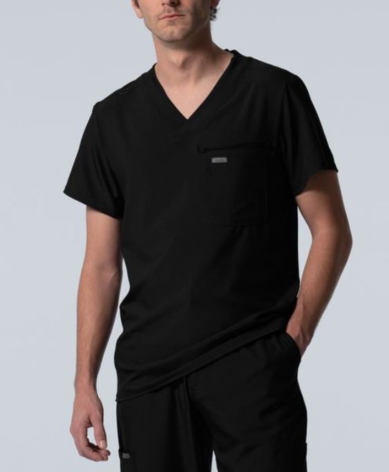 LT111 - Landau Forward Men's 2-Pocket V-Neck Scrub Top