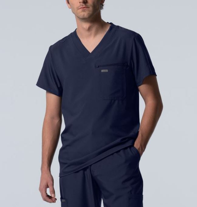 LT111 - Landau Forward Men's 2-Pocket V-Neck Scrub Top