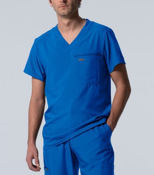 LT111 - Landau Forward Men's 2-Pocket V-Neck Scrub Top