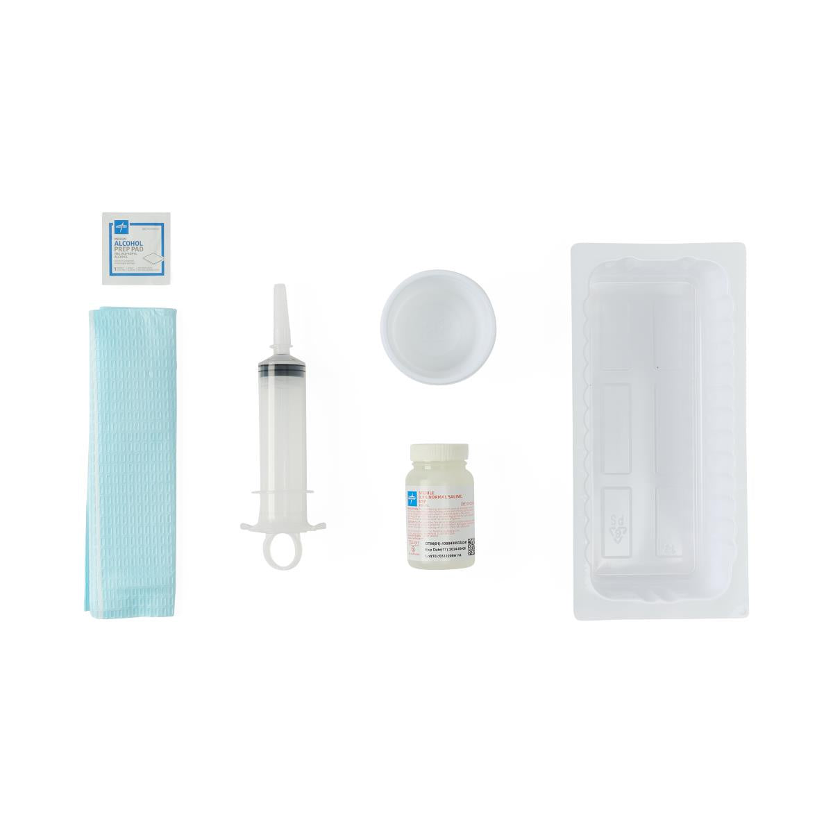 DYNC2303H - Sterile Piston Irrigation Syringe Tray with Saline