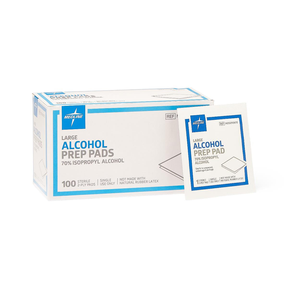 MDS090670 - Alcohol Pads-Large 100 Ct