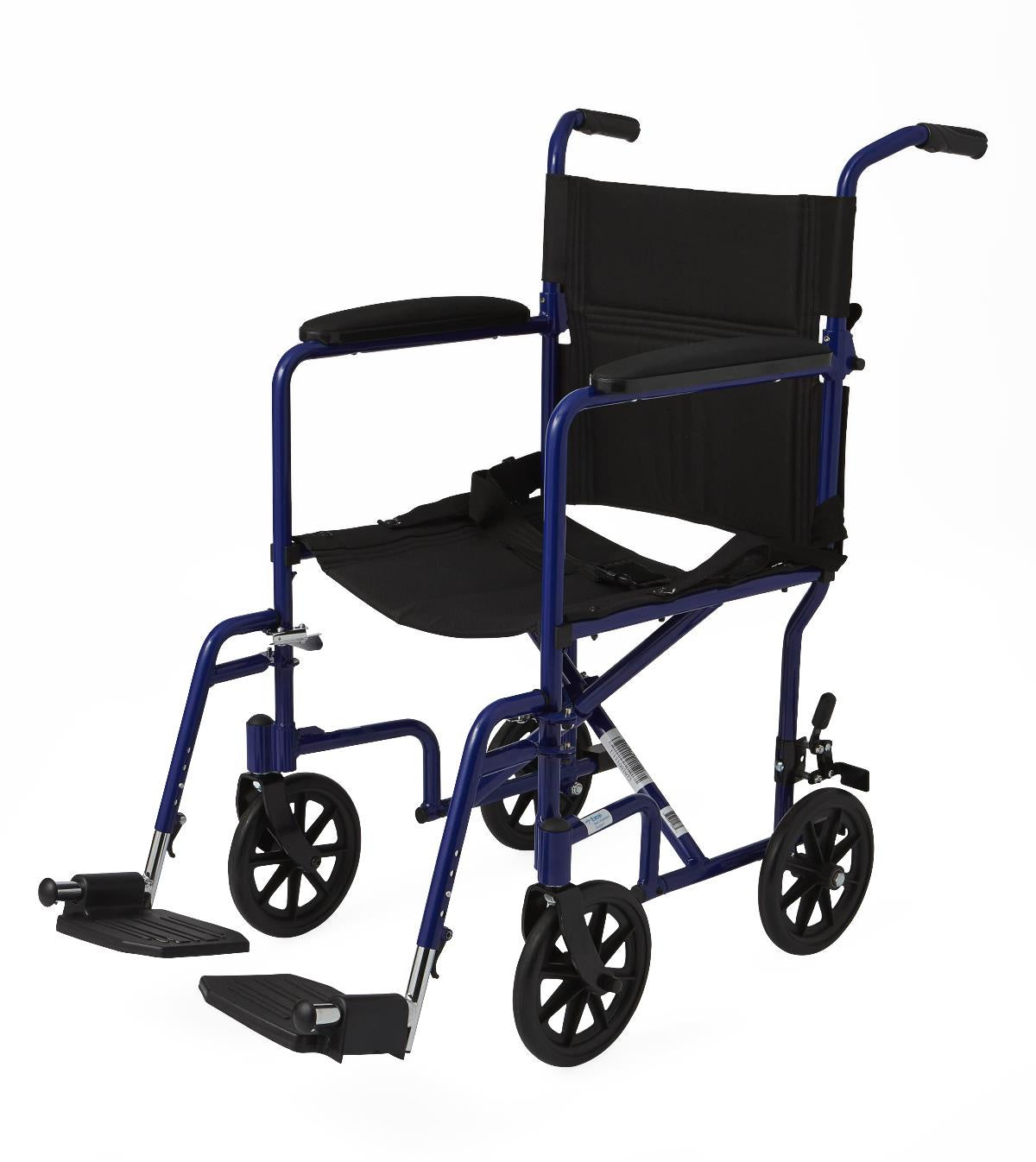 MDS808200ABE - Basic Transport Chair- Blue