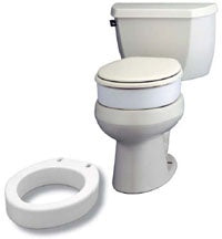 Nov Mr6h Riser NOV-8346-R - Toilet Seat Riser- Hinged- Elongated 3.5