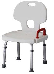 NOV-9100-R - Deluxe Adj Shower Chair w/ Back