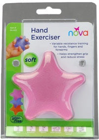 NOV-PA-H01 - Hand Exerciser- Pink Star Soft